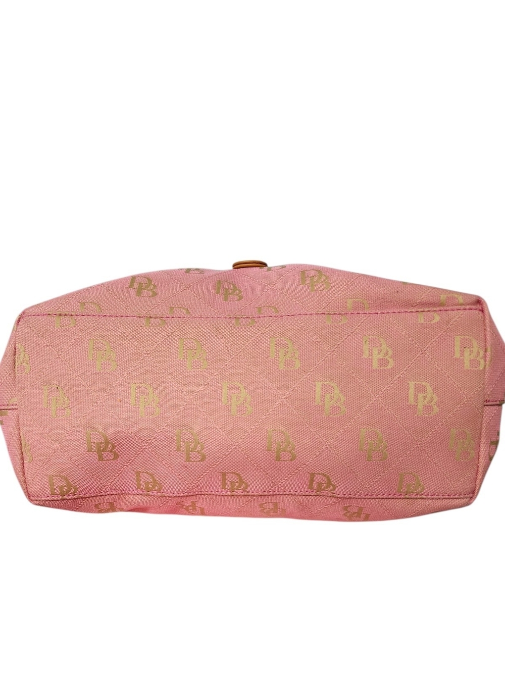 Dooney & Bourke Vintage Y2K Jacquard & Leather Large Logo Lock Sac Hobo Bag - Picture 11 of 15